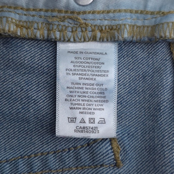 LOFT Women Jeans The Skinny 27/4 Blue Distressed Raw Hem High Rise - Picture 7 of 11